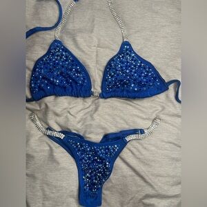 Competition Royal Blue Bikini w/ Swarovski Rhinestones